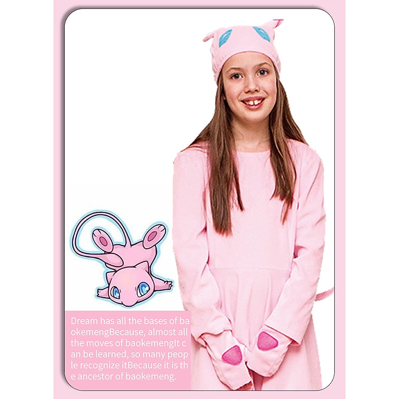 Cat Mew Carnival Costume Cosplay Costume Group & Family Halloween Costumes Kid's Girls' Cosplay Costumes Halloween Carnival Masquerade Easy Carnival Costume3