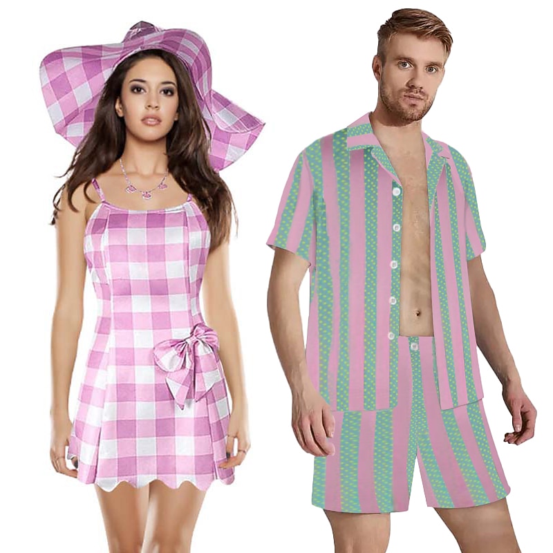 Couples Doll Cosplay Costume Couple's Men's Women's Movie Cosplay Y2K Halloween Carnival Masquerade2