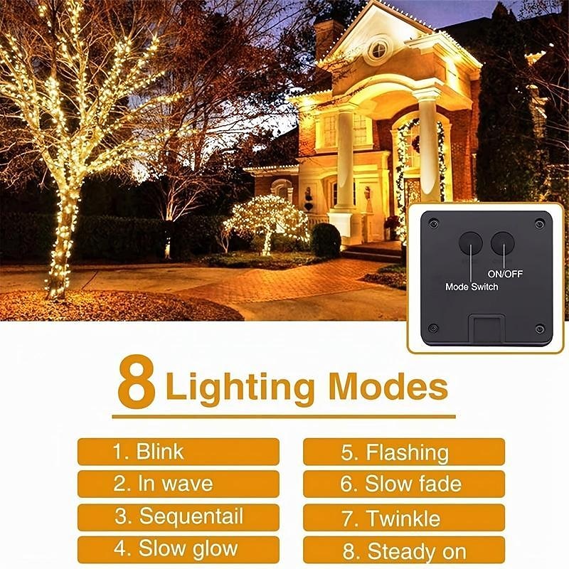 Solar Copper Wire Light Park Lawn Party Outdoor Lighting Christmas String Room Layout Decorative String Light4