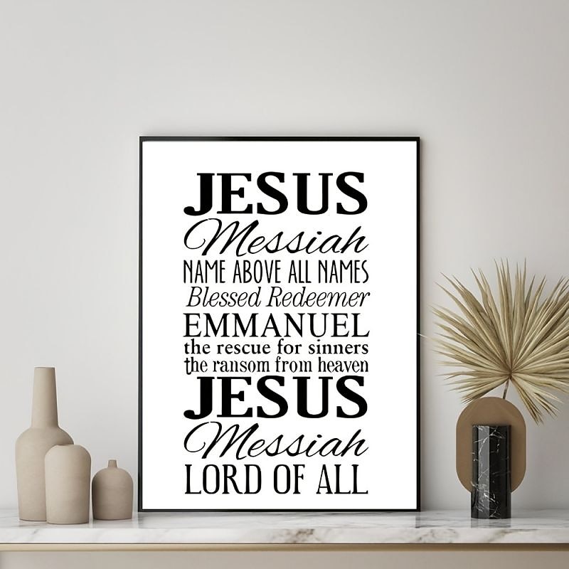 Jesus Christ Wall Art Canvas Prints and Posters Pictures Decorative Fabric Painting For Living Room Pictures No Frame