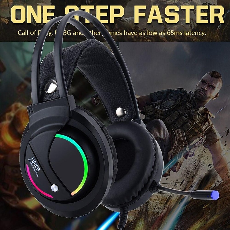 Gaming Headset 7.1 Surround Sound USB 3.5mm Wired Game Headphones with Microphone Stereo LED USB Headphone For PC PS4 XBOX ONE Gamers2