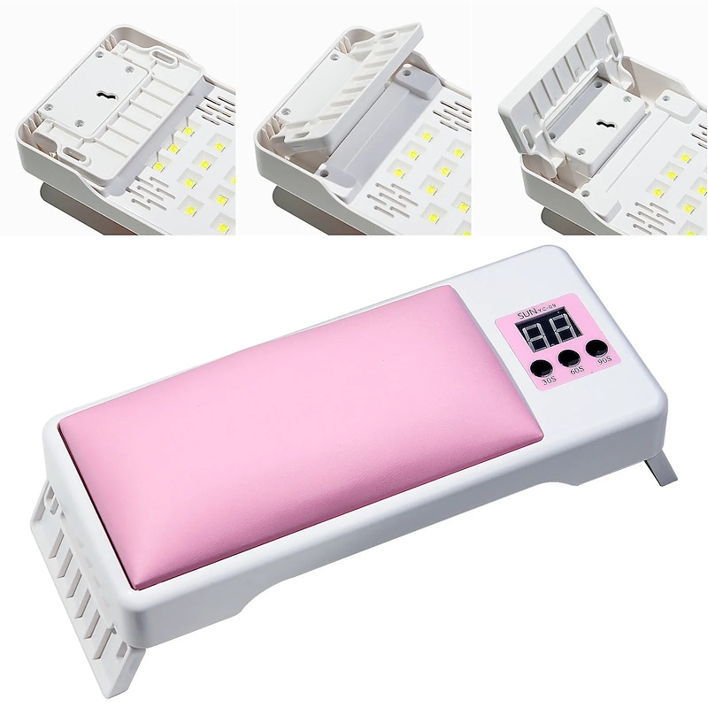 Hand Pillow Comfortable Portable Foldable Polish Gel Phototherapy Lamp Led UV Dryers Nail Accessories Equipment Nails Art Tools4