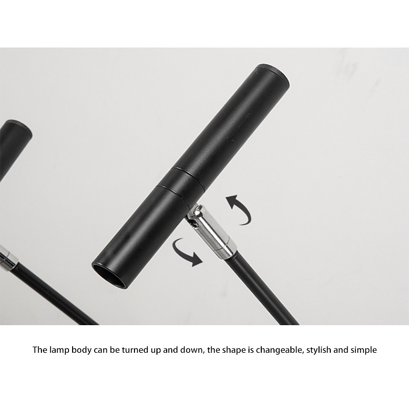 Sputnik Chandelier Metal  Chandelier 3 Color Light 12/15/18/24 Head Chandelier in Black for Bedroom,Living Room,Dining Room 85-265V3