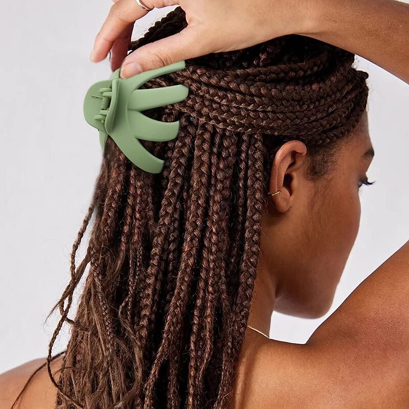 1PC Hair Clips Extra Large Claw Clips for Thick Hair Large Hair Clips 3.15'' Big Octopus Hair Clip Jumbo Hair Claws Hair Accessories for Women Girls Assorted Color4