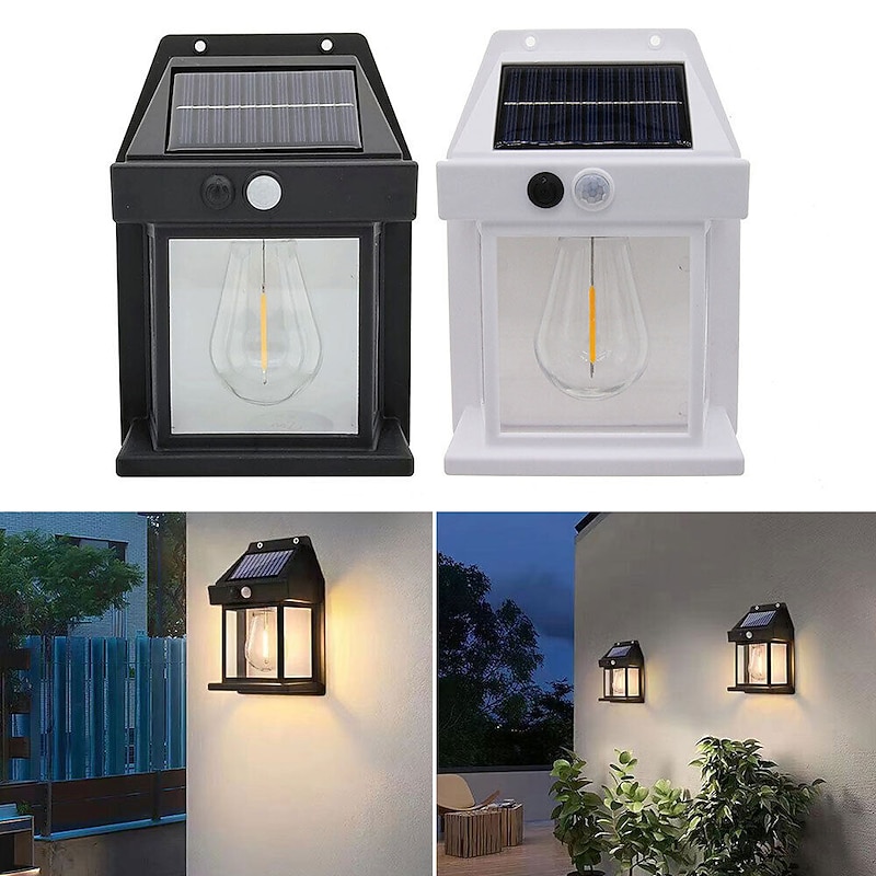 Solar Wall Lanterns Outdoor With 3 Modes Wireless Dusk To Dawn Motion Sensor LED Sconce Lights IP65 Waterproof Exterior Front Porch Security Lamps Wall Mount Patio Fence Decorative2
