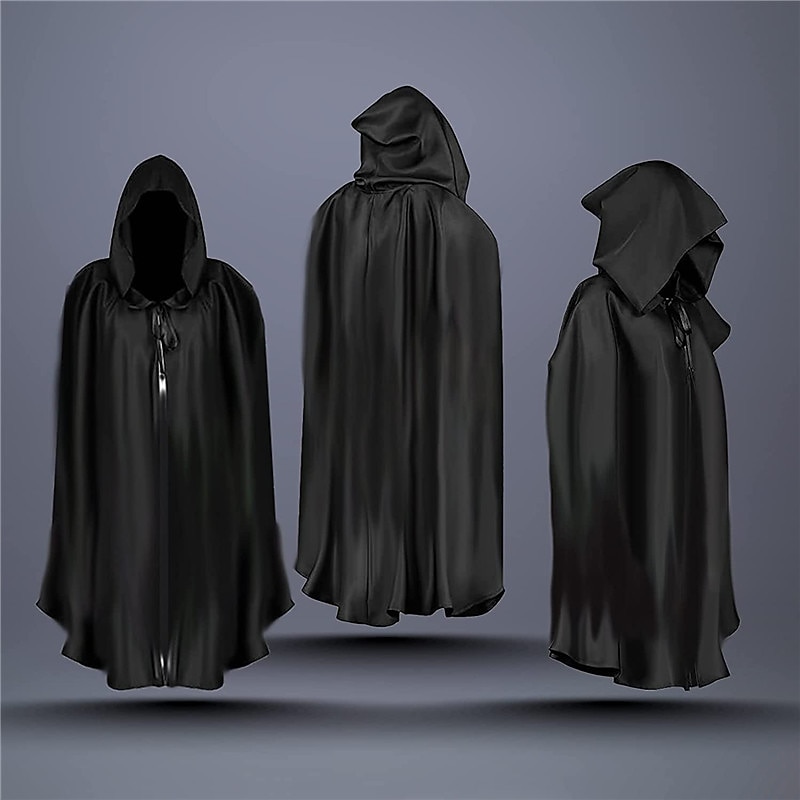 Retro Vintage Punk & Gothic Medieval Hooded Cloak Shawls Plague Doctor Viking Ranger Fancy Dress Men's Women's Masquerade Party / Evening Adults' Cloak