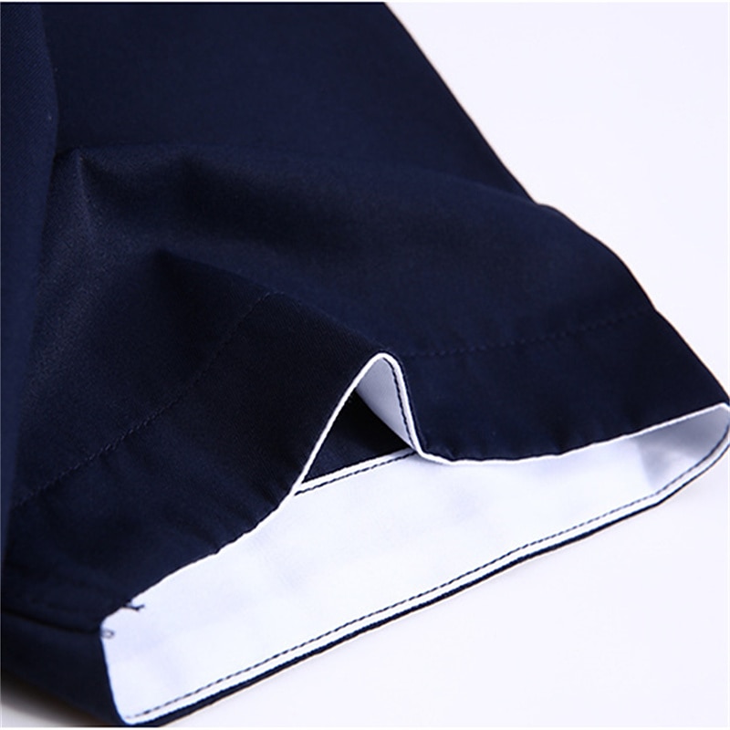 Men's Dress Shirt Button Down Shirt Non Iron Shirt Collared Shirt Plain Wedding Work Light Pink White Red Khaki Short Sleeve Collar All Seasons Clothing Apparel3