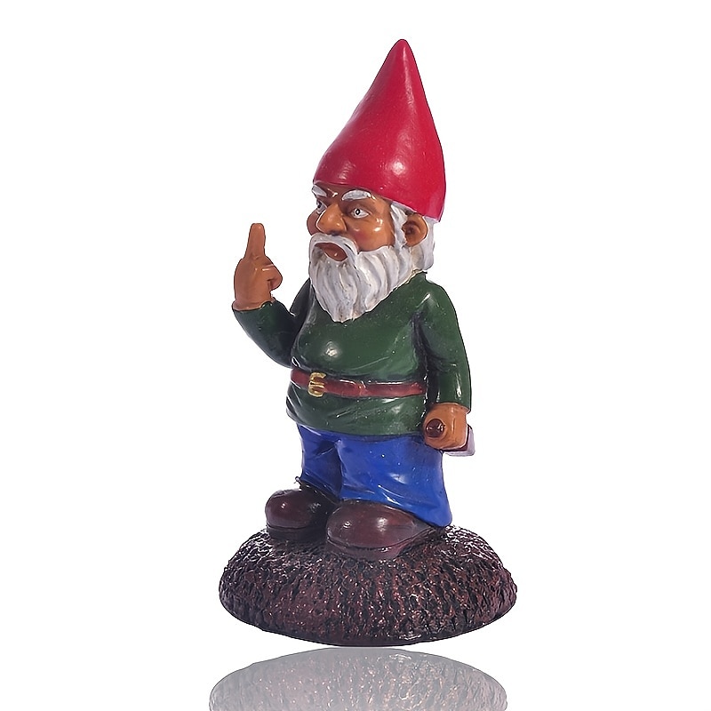 Garden Gnome Statue OrnamentThe Go Away Gnomes Funny Garden Lawn Ornaments Indoor Or Outdoor Decoration3