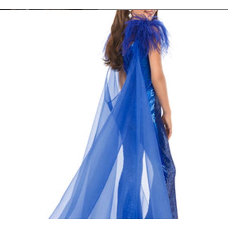 Jumpsuits Floor Length Flower Girl Dress Feather Dress Pageant & Performance Juniors Cute Prom Dress Organza with Feathers / Fur Sparkle & Shine Disco Fit 3-16 Years dress to impress 10