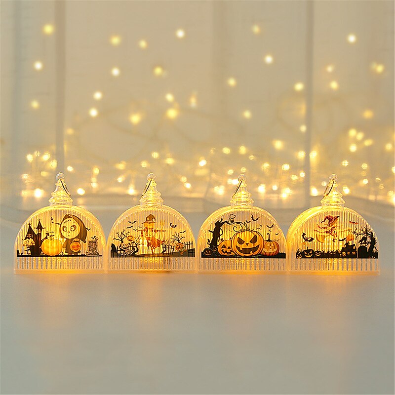 Halloween Pumpkin Lanterns Children's Handheld Lanterns Halloween Decorative Ornaments Luminous Props Party Hangers4