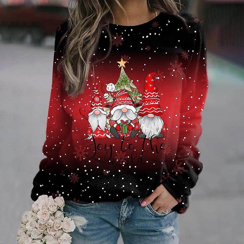 Christmas Santa Claus Pullover Funny Christmas Sweatshirt Anime 3D Print 3D Graphic For Couple's Men's Women's Adults' Christmas 3D Print Party Festival4
