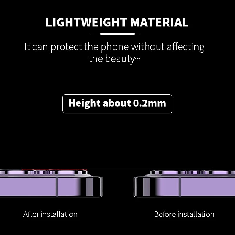 1 Set Camera Lens Protector For Apple iPhone 16 iPhone 15 Pro Max Plus iPhone 14 13 12 11 Pro Max Mini SE X XR XS Max 8 7 Plus Tempered Glass 9H Hardness Anti-Fingerprint High Definition Diamond4