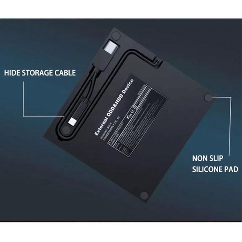 New Portable DVD Recorder 8X External Optical Drive External DVD Drive Recorder3