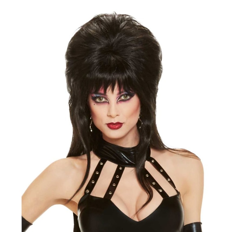 Adult Black Wig Halloween Cosplay Party Wigs2