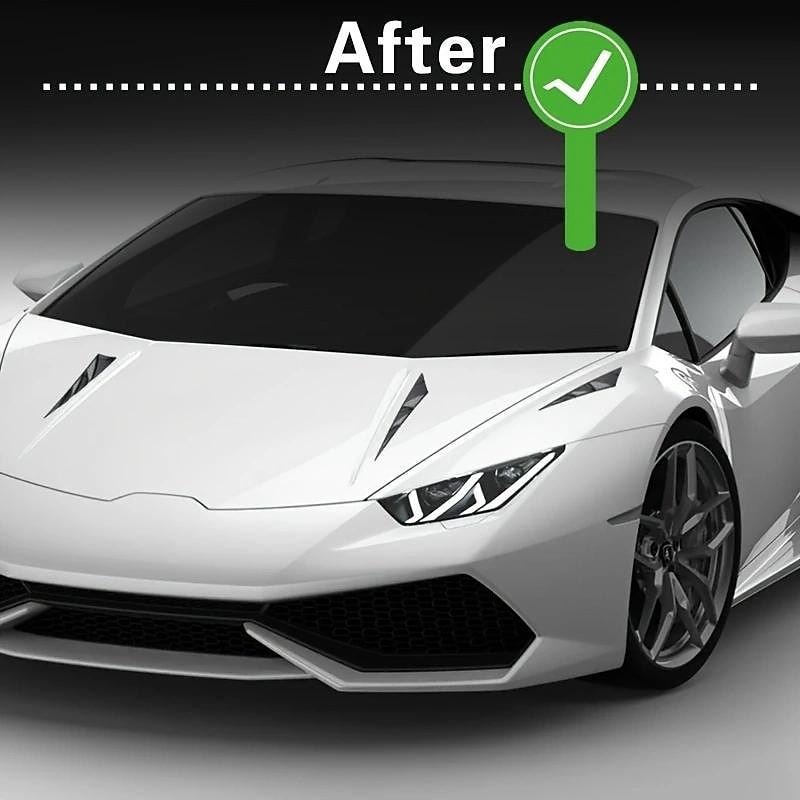 Upgrade Your Car's Look with These Stylish Universal Hood Vent Air Side Flow Intake Covers!2