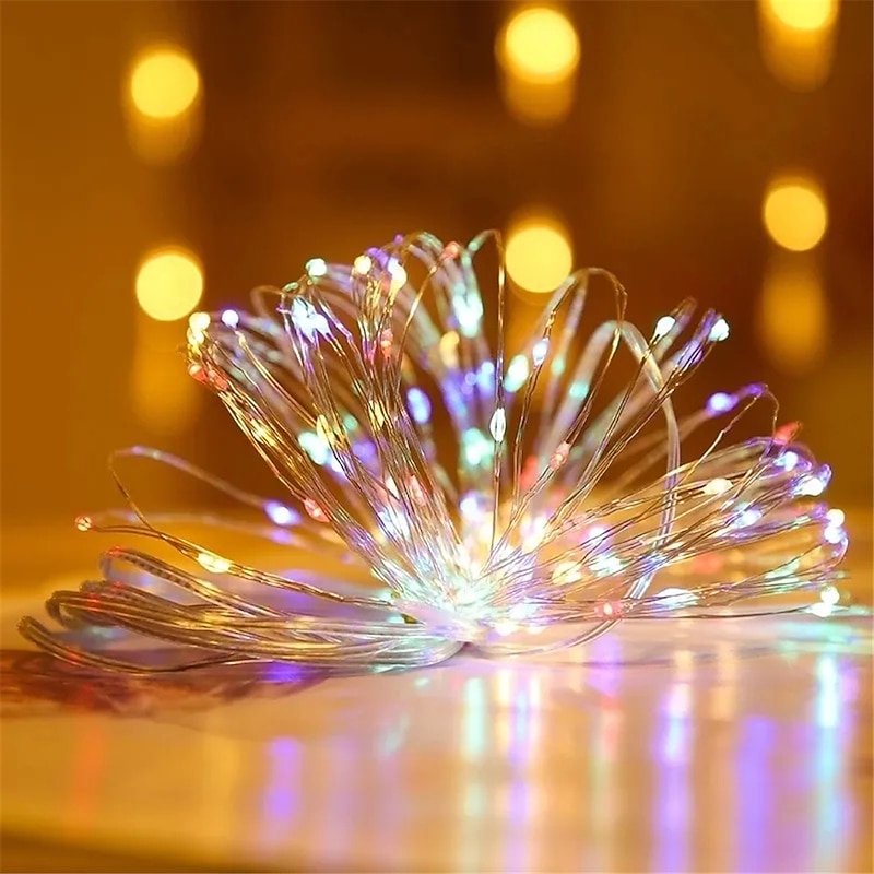 Elegant Wedding Reception Party LED String Lights USB/Battery Powered Copper Wire Fairy Lights Garland for Party Wedding Christmas Lights Decor2