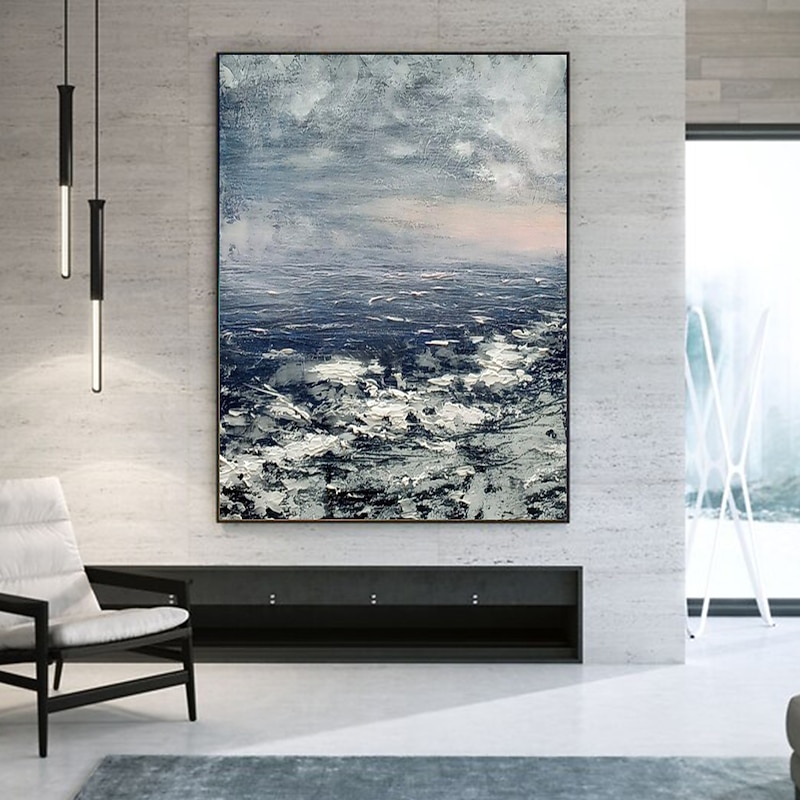 Oil Painting Handmade Hand Painted Wall Art Abstract Knife PaintingLandscape BeachHome Decoration Decor Rolled Canvas No Frame Unstretched 10