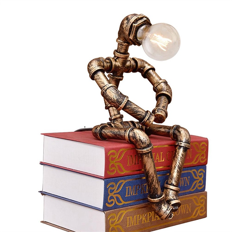 Bedside Lamp Table Lamp, Modern Retro Table Lamp 1 PCS Nightstand Lamp for Bedside Bedroom Living Room Kids Room College Home 85-265V3