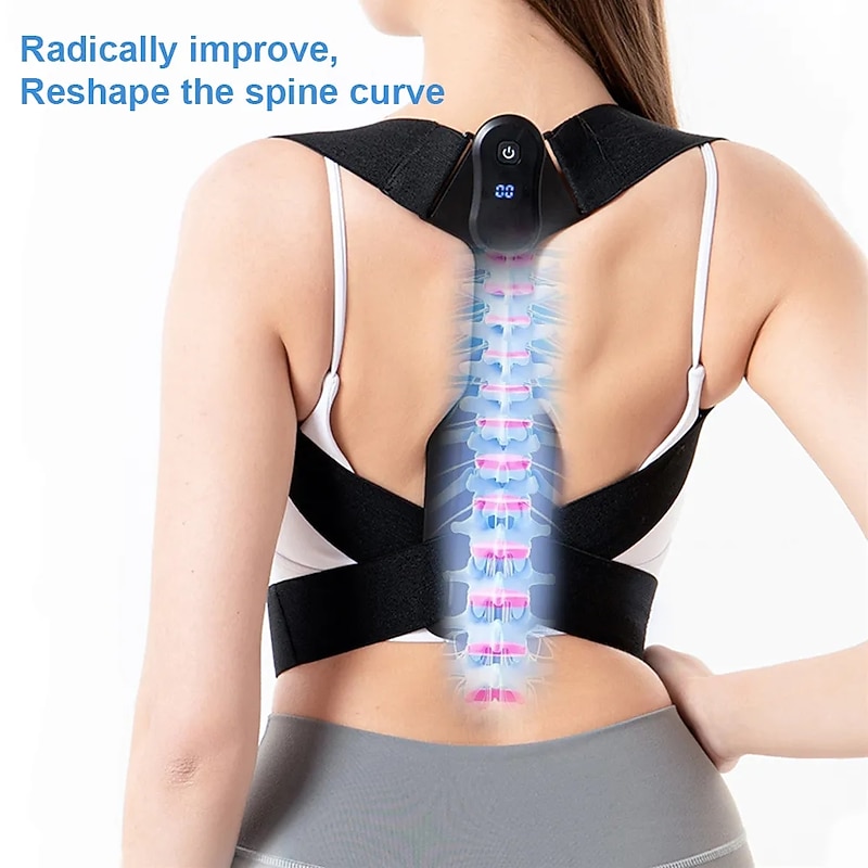 Smart Posture Corrector Invisible Correction Belt Reminder Sitting Posture Hunchback Back Sensor Orthosis Strap USB3