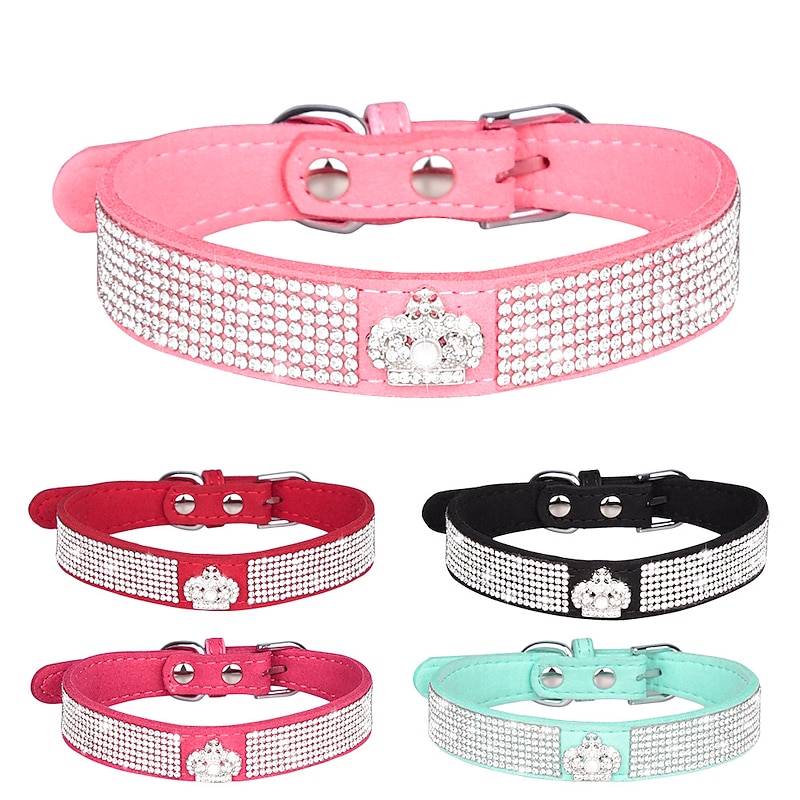 Hot Selling Pet Collar Shiny Rhinestone Dog Collar Bow Tie Cat Collar Comfortable Dog Walking Rope2