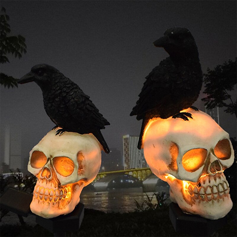 Halloween Solar Pumpkin Lantern Skull Head Decorative Lantern Courtyard Lawn Floor Insertion Lantern Festival Party Atmosphere Lantern4