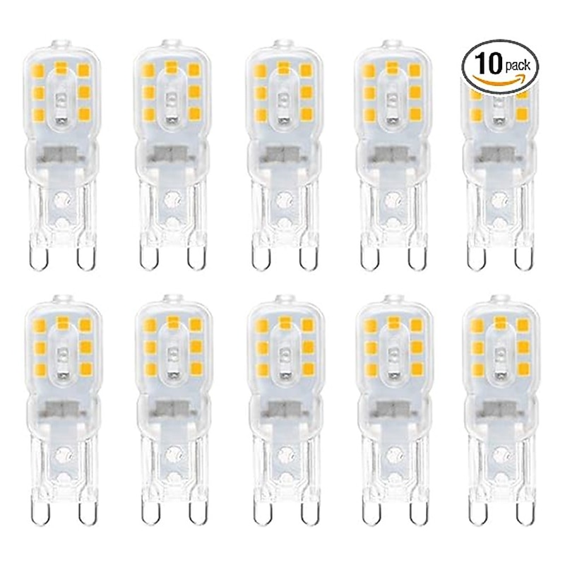 10pcs G9 LED Light Dimmable bulb 3W 5W SMD 2835 Spotlight For Crystal Chandelier Replace 20W 30W Halogen Lamp Lighting AC 220V3