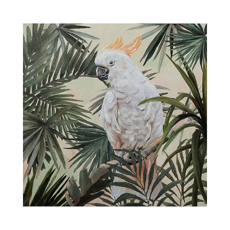 Large Handmade African Woman painting Hand Painted Oil Painting Wall Art Nordic Parrot African Woman Canvas Abstract Painting Wall Art Pictures home Decor Rolled Canvas No Frame Unstretched 10