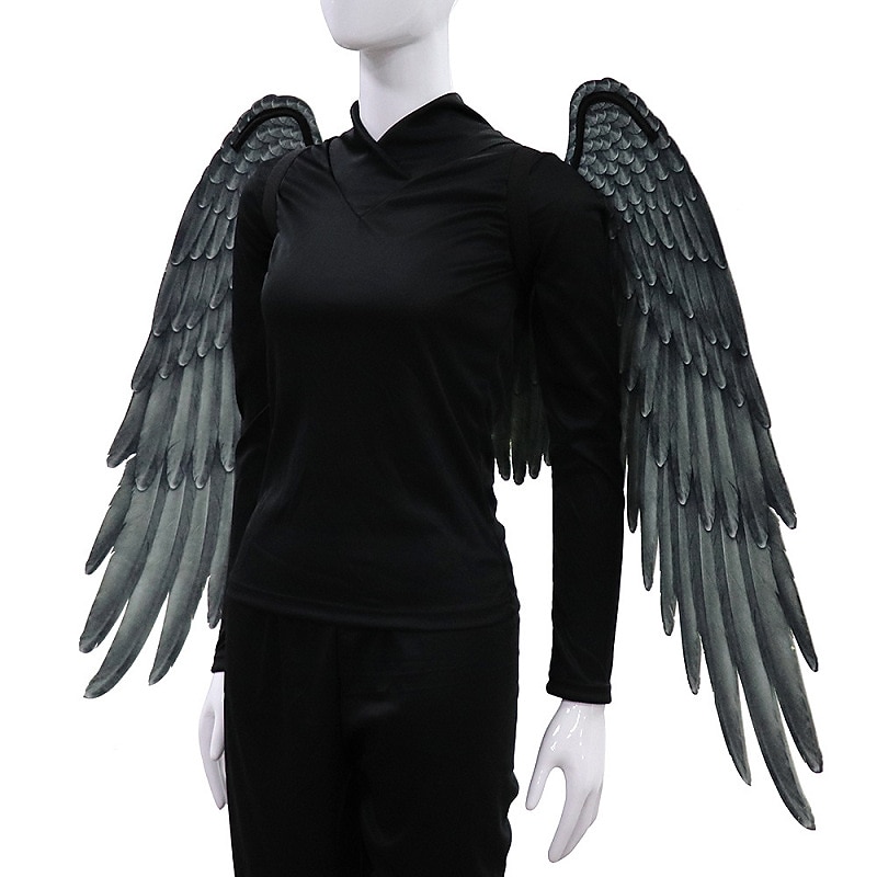 Angel / Devil Halloween Wings Party Costume Masquerade Walpurgis Night Cosplay Adults' Men's Women's Masquerade Mardi Gras Party Halloween Masquerade Easy Halloween Costumes Dress Up2