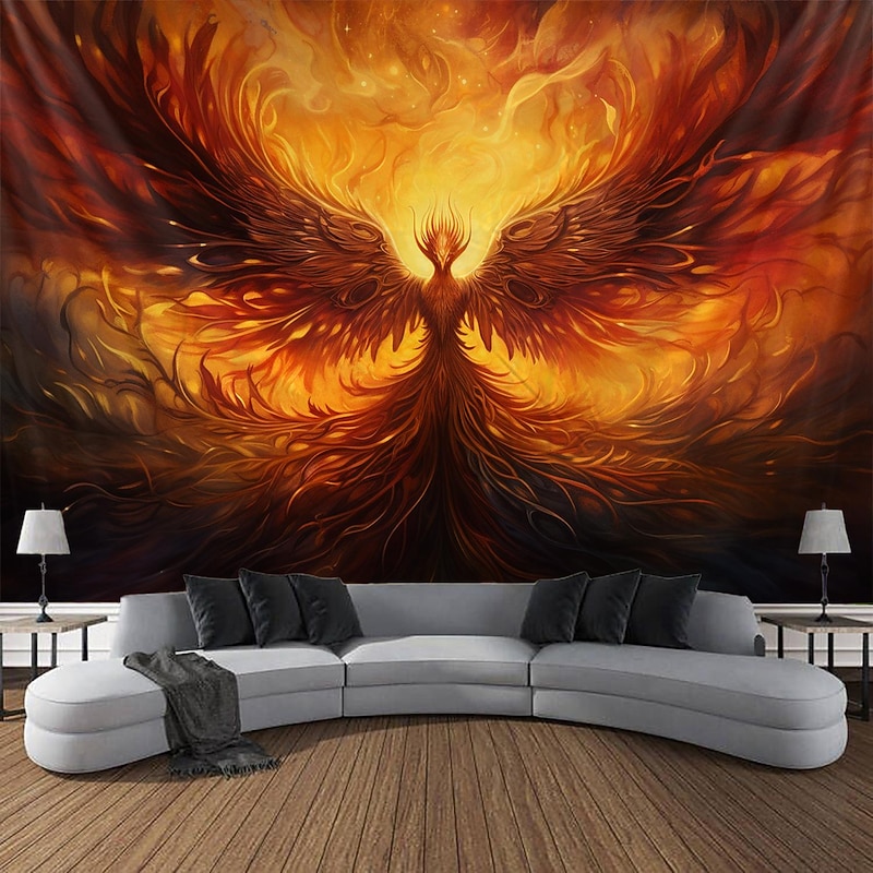 Phenix Animal Hanging Tapestry Wall Art Large Tapestry Mural Decor Photograph Backdrop Blanket Curtain Home Bedroom Living Room Decoration4