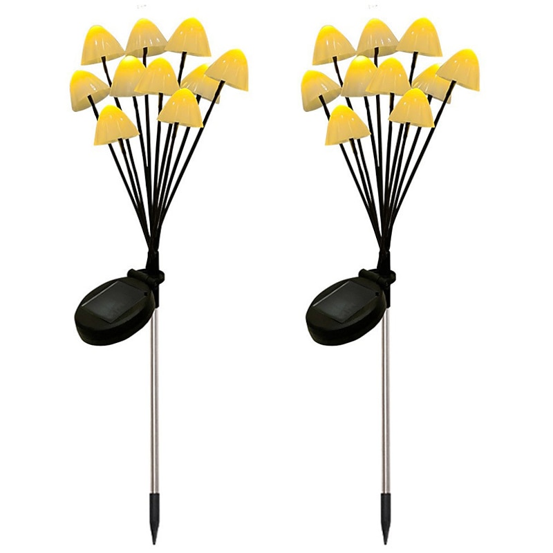 Solar Outdoor Light LED Mushroom Lamp 6/8 Heads Garden Decoration Waterproof Garden Home Lawn Fireworks Light floor Christmas New Year Decoration4