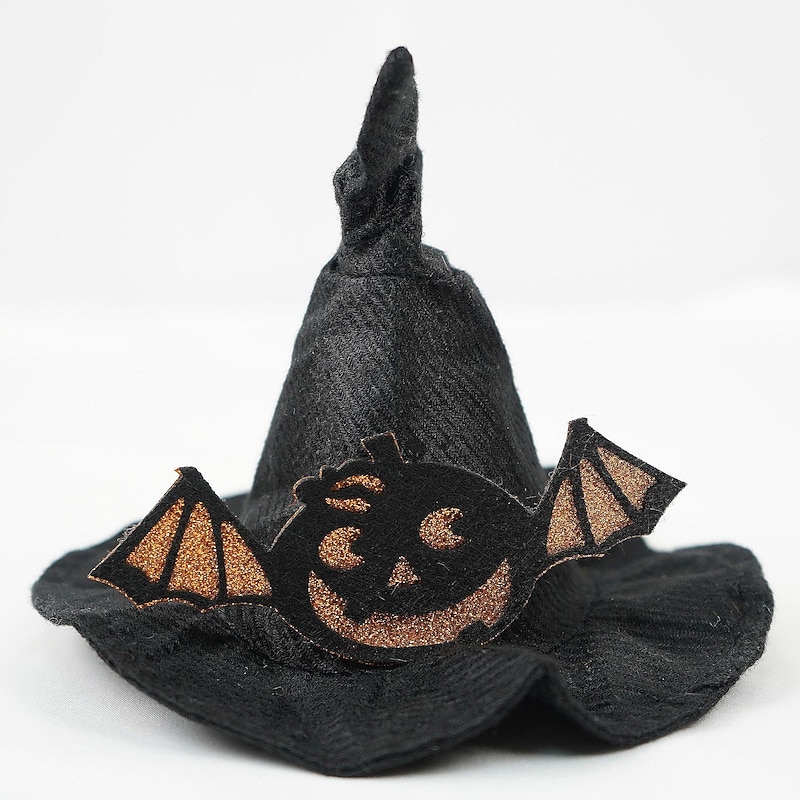 Halloween Pet Hat Witch Hat Pumpkin Funny Dog Halloween Hat Pet Party Supplies4