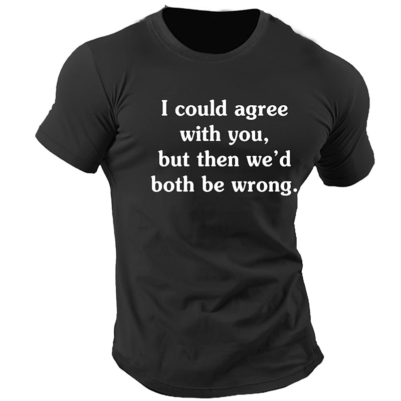 Men's Letter Graphic Prints T Shirt Graphic Tee Cotton Short Sleeve Graphic Shirt Black Green Dark Blue Comfortable Tee Outdoor Street Fashion Designer Clothing3