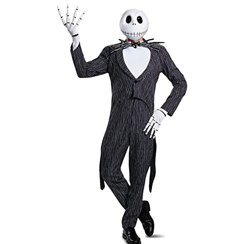 Jack Skellington Outfits Masquerade Cosplay Movie Cosplay for Men's Women's Adults' Masquerade2
