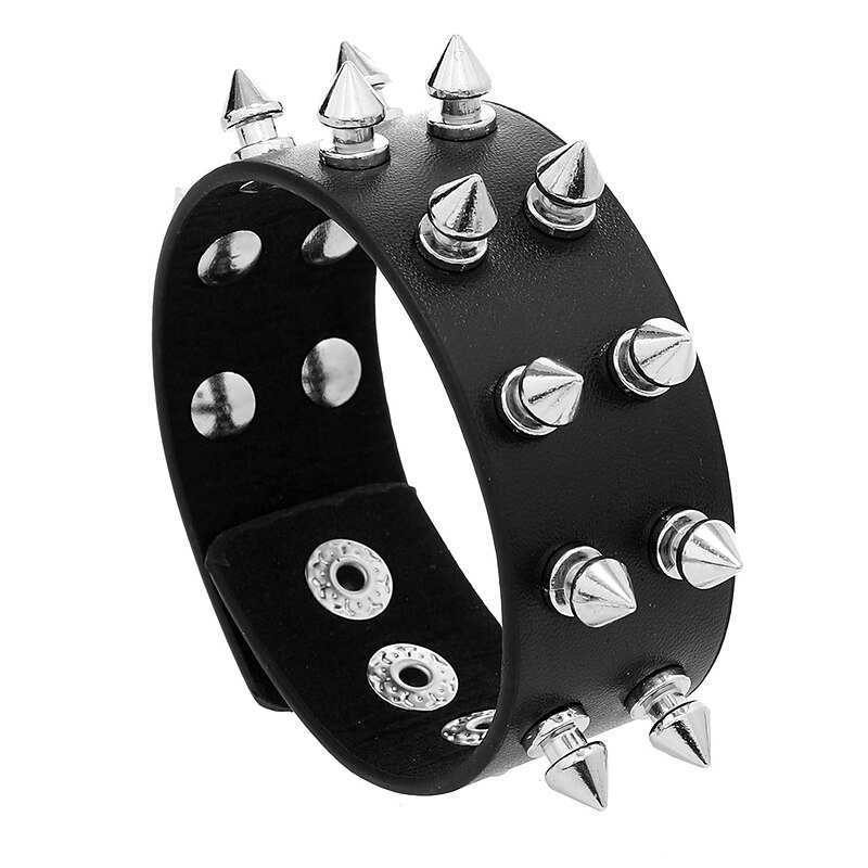 Ring Bracelet / Slave bracelet PU Leather Bracelet Finger Ring Retro Vintage Punk & Gothic Alloy For Cosplay Halloween Carnival Women's Costume Jewelry Fashion Jewelry2