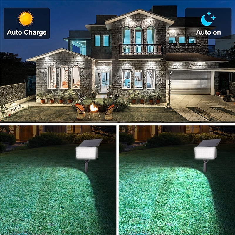 Colorful RGB Solar Lawn Lamp Ground Insertion and Projection Lamp Outdoor Bright Courtyard Landscape Tree Lighting and Spotlights3