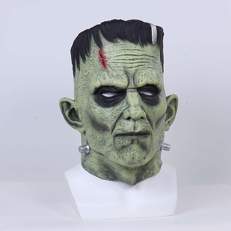Scientist Halloween Mask Halloween Props Frankenstein Funny Scary Costume Adults' Men's Women's Halloween Carnival Easy Halloween Costumes Dress Up