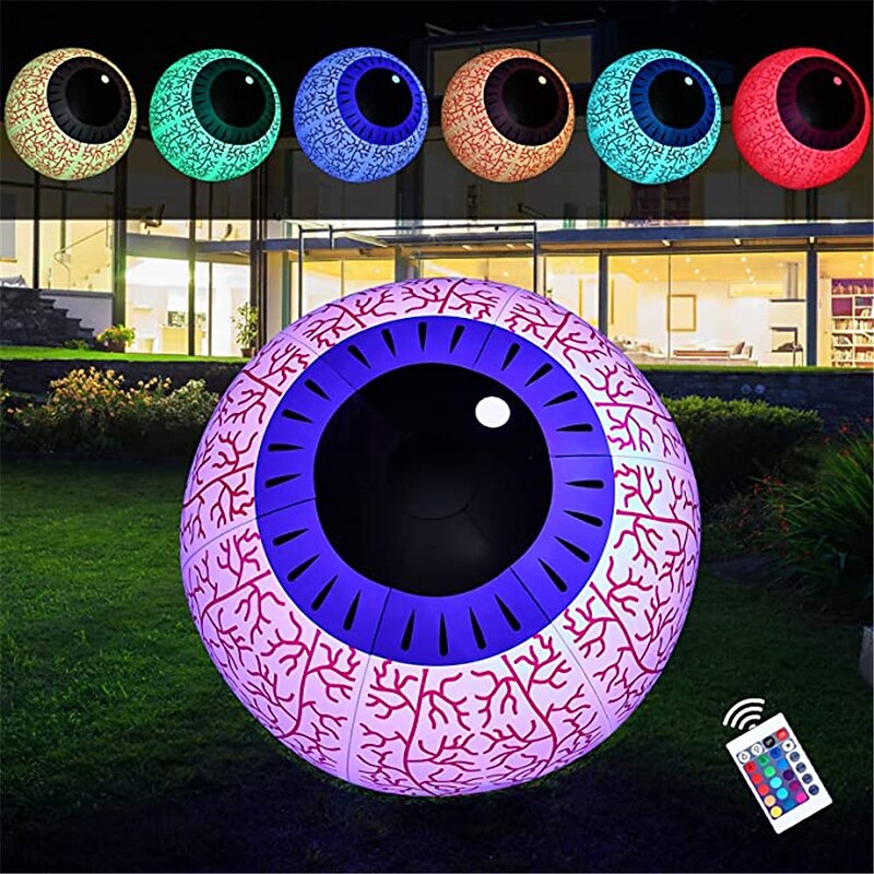 Halloween Decorations 40/60cm Eyeball Red Blood Pumpkin Ball Lights Jack O Lantern Halloween Festival Carnival Night Decoration Party Balloon Outdoor Yard2