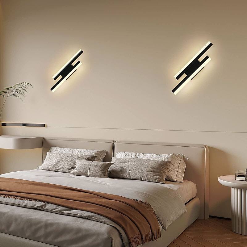 Lightinthebox LED Wall Sconce Lamp Vanity Light IP20 Indoor Minimalist Linear Strip Wall Mount Light Long Home Decor Lighting Fixture Indoor Wall Wash Lights for Living Room Bedroom Bathroom 110-240V3