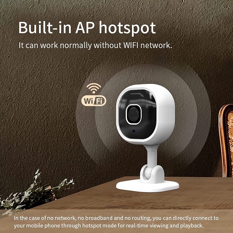 A3 1080P Surveillance IP WiFi Camera Mini Home Smart Two Way Intercom Survalance Camera Audio Video Night wifi Security Monitor2