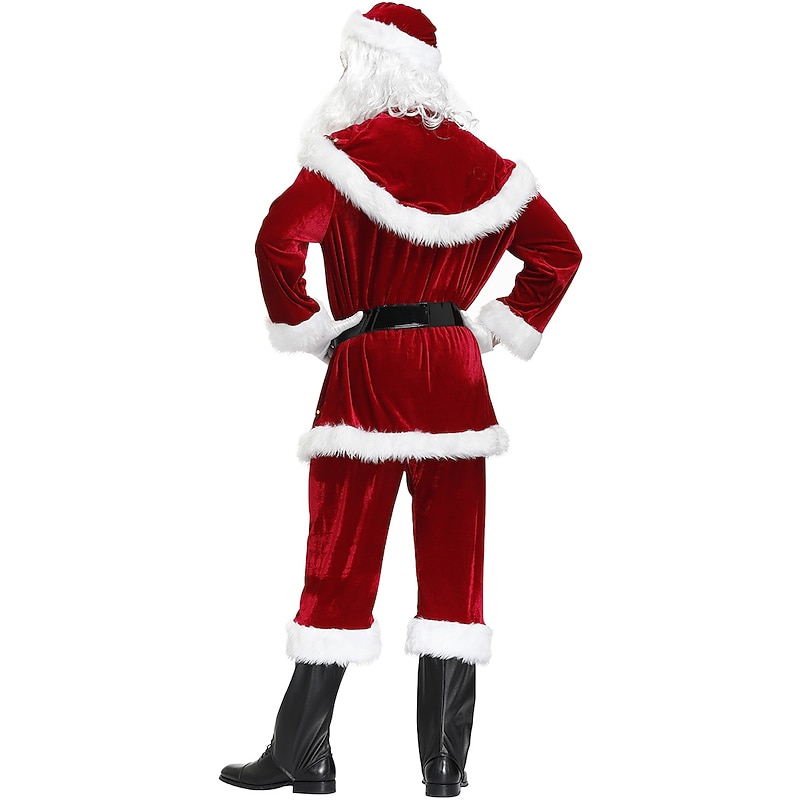 Santa Claus Mrs.Claus Santa Suits Cosplay Costumes Matching Family & Couples Men's Women's Christmas Cosplay Costume Family Matching Outfits Adults' Christmas Masquerade Christmas Eve Christmas Party4