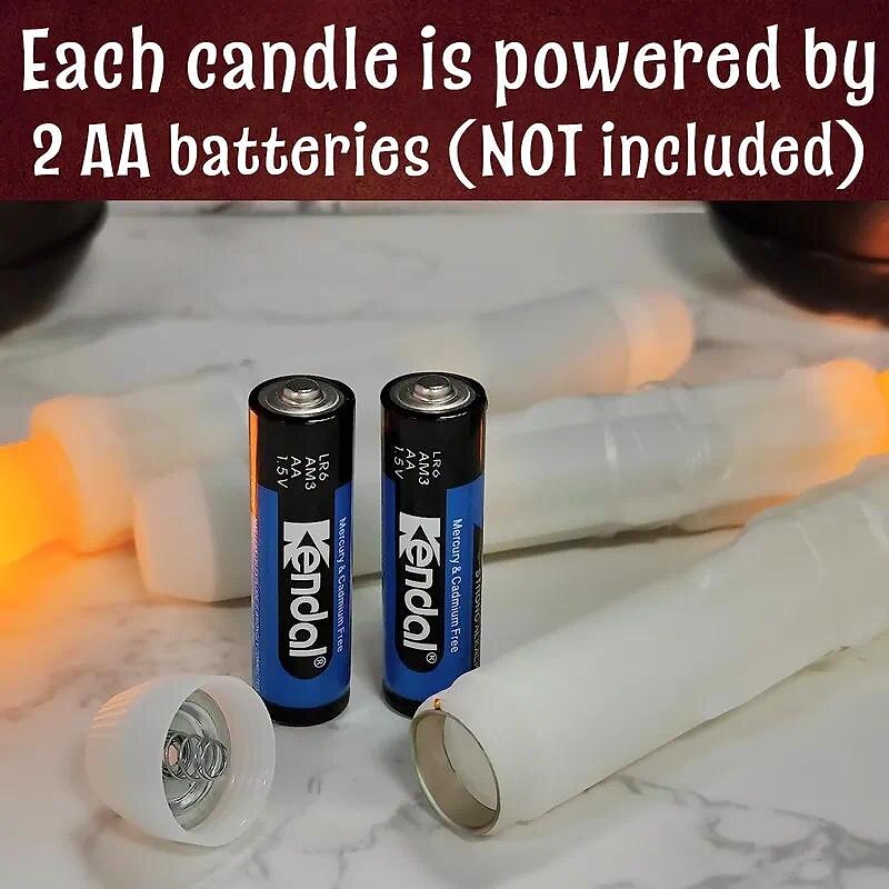 12pcs Floating LED Candles Flickering Remote Controlled for Halloween and Christmas Decorations Indoor Home, Room, Classroom, and Bedroom4