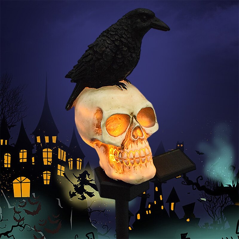 Halloween Solar Pumpkin Lantern Skull Head Decorative Lantern Courtyard Lawn Floor Insertion Lantern Festival Party Atmosphere Lantern3