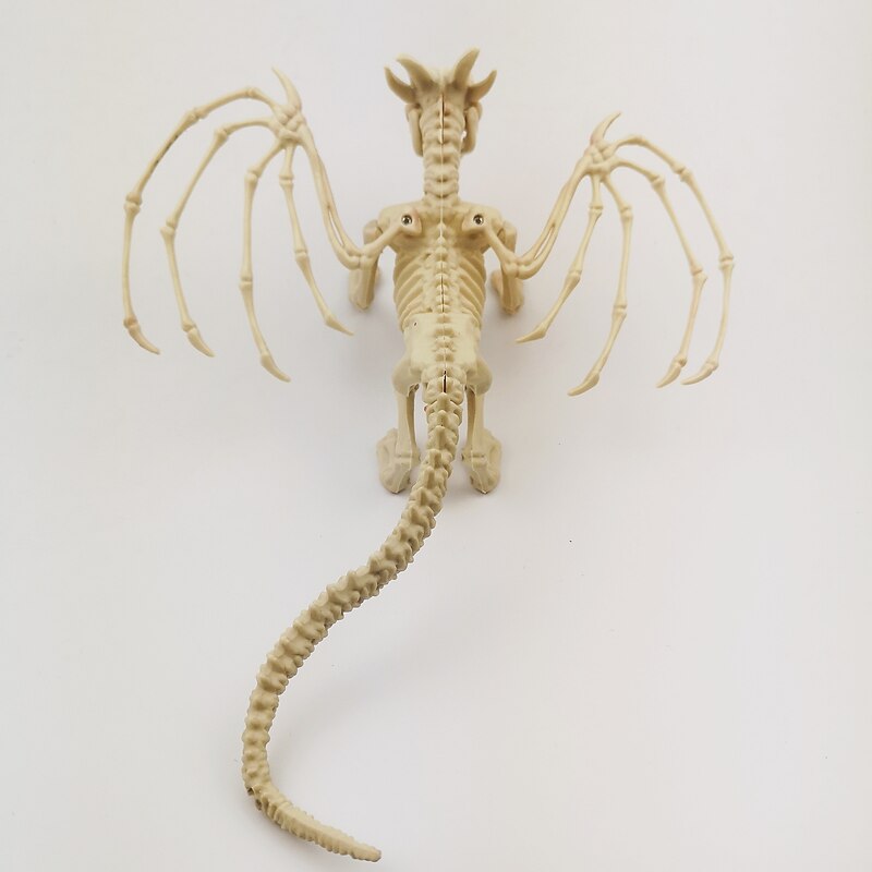 Halloween Decoration Dragon Skeleton Plastic Bones with Posable Joints for Pose Skeleton Prop Indoor / Outdoor Spooky Scene Party Favors Décor.3
