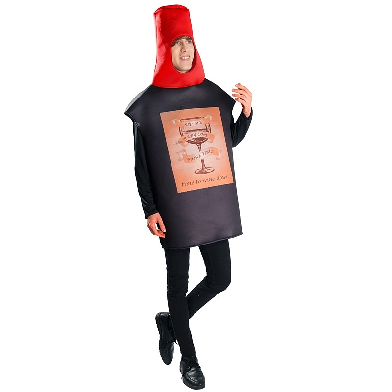 Couples Cheese Wine Funny Costumes Couples' Costumes Men's Women's Movie Cosplay Cosplay Costumes Black Leotard / Onesie Halloween Carnival Masquerade2