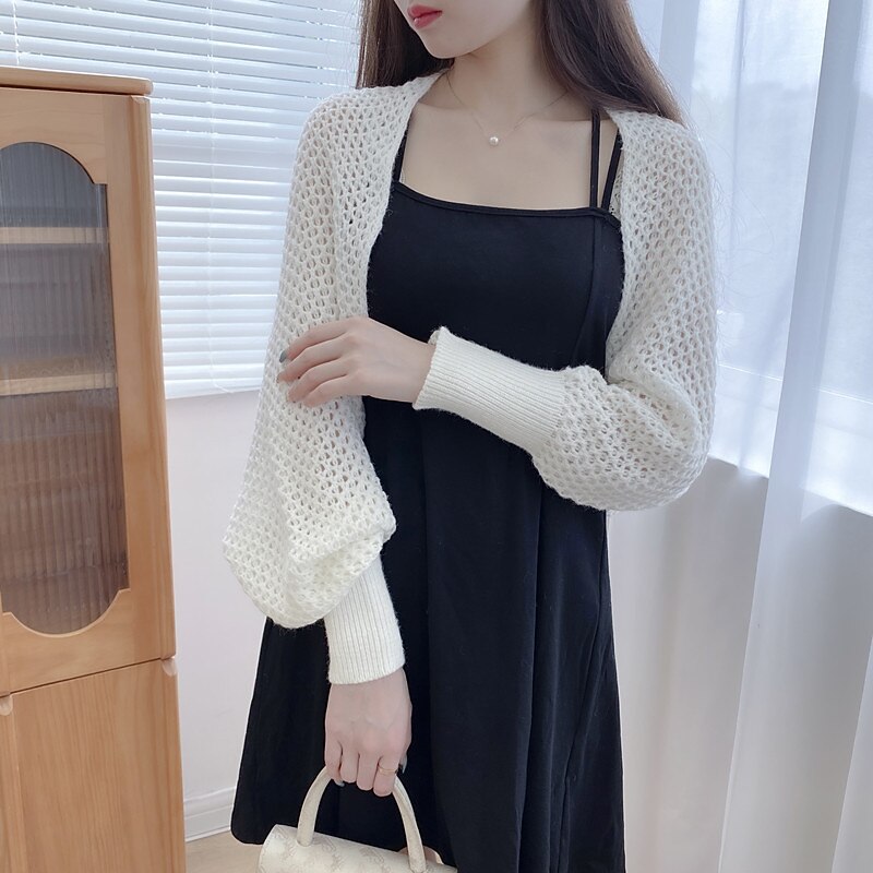 Shawls Women's Wrap Bolero Pure Casual Daily Long Sleeve Knitwear Wedding Wraps With Pure Color For Daily Fall4