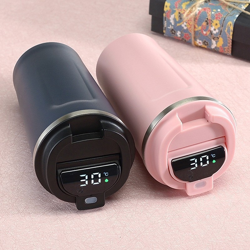 Coffee Mug Smart Travel Thermos Cup Temperature Display Stainless Steel Vacuum Coffee Cup With AI Temperature Display3