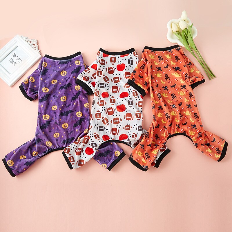 Dog Cat Sweatshirt Party Funny Winter Breathable Soft Washable Comfortable Outdoor Halloween Casual Daily Dog Clothing for Bichon Frise Pomeranian Baby Pet Papillon Small2