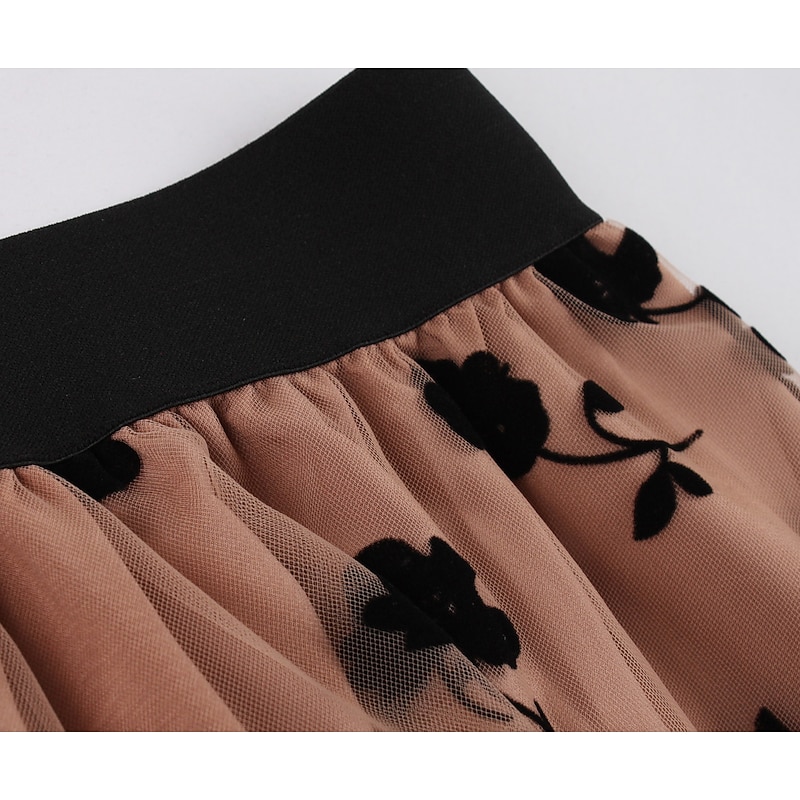 Retro Vintage 1950s Grease Outfits Swing Dress Halloween Skirt Embroidery Fancy Dress Women's Masquerade Daily Wear Date Bachelorette Party Adults' Skirt Homecoming Dresses3