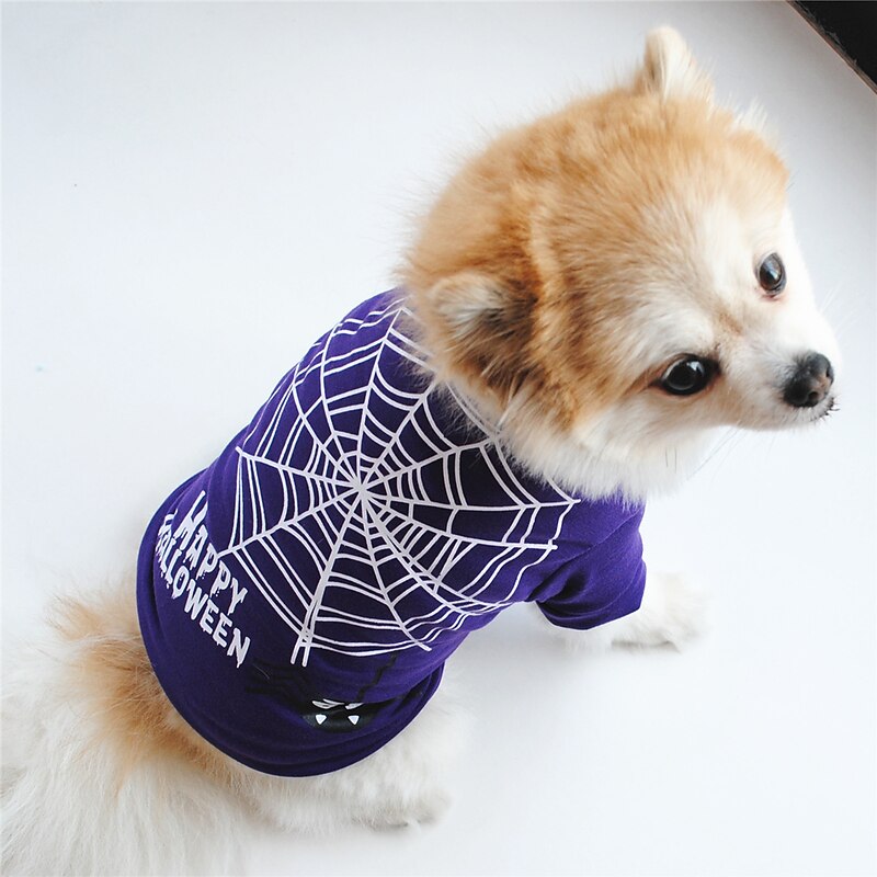 Dog Cat Shirt / T-Shirt Vest Fashion Cool Waterproof Breathable Soft Washable Comfortable Outdoor Halloween Casual Daily Dog Clothing for Bichon Frise Pomeranian Baby Pet Papillon Small3