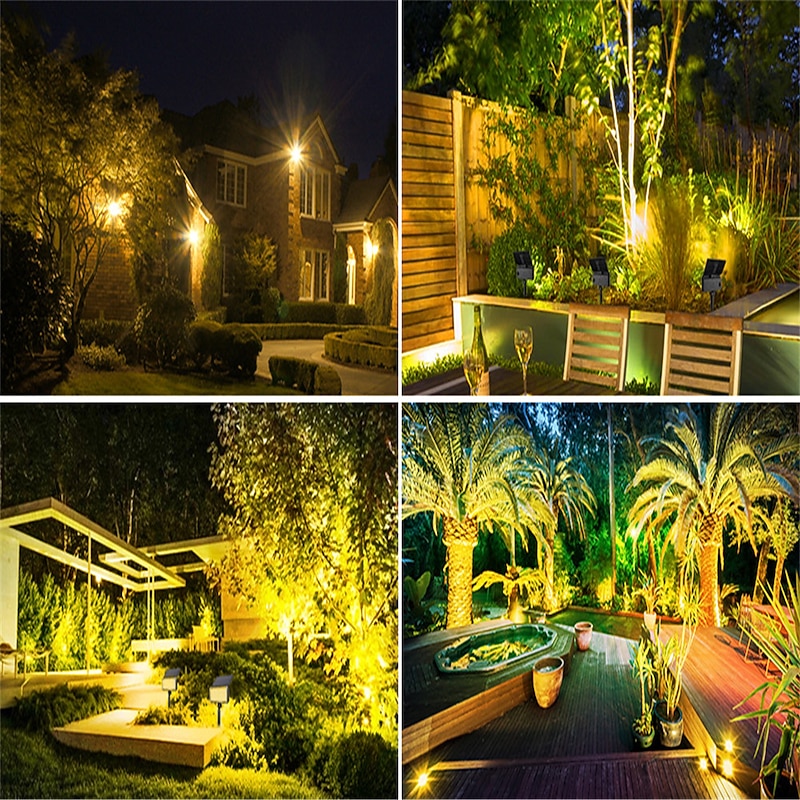 Colorful RGB Solar Lawn Lamp Ground Insertion and Projection Lamp Outdoor Bright Courtyard Landscape Tree Lighting and Spotlights2